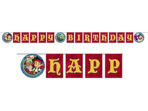 Jake and the Neverland Pirate Birthday Celebration Banner